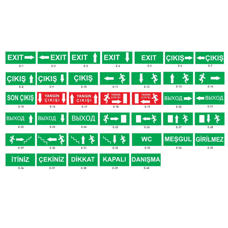 Acil Yönlendirme Armatürleri