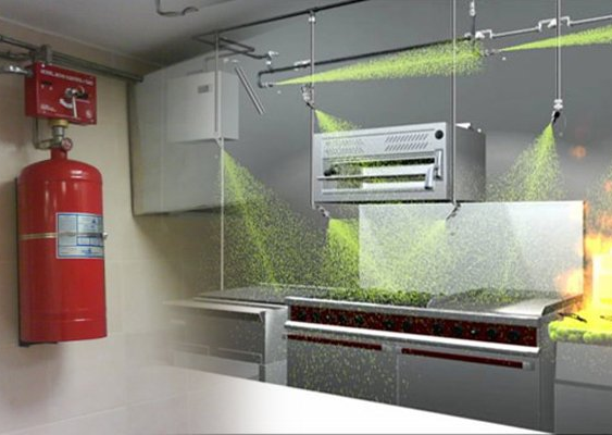 Davlumbaz Yangın Söndürme Sistemi